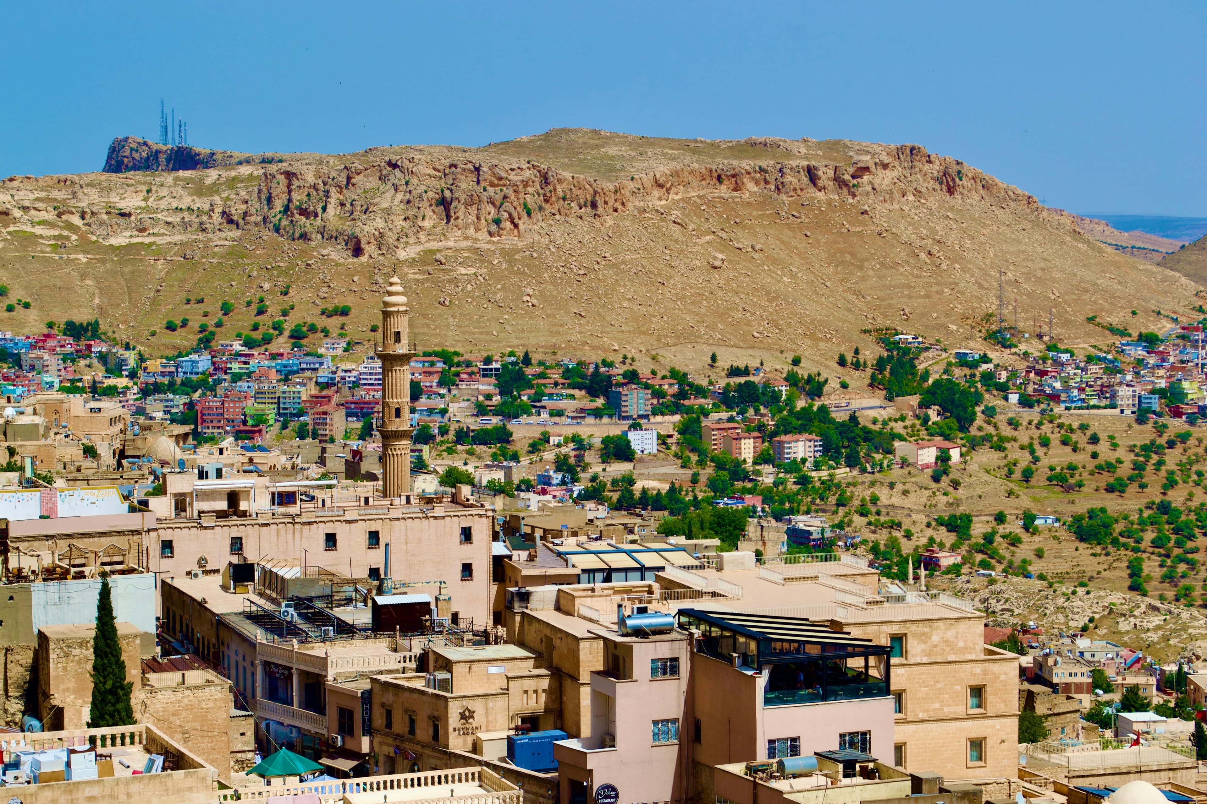 Vue panoramique de la vieille ville de Mardin